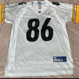 Reebok Steelers Hines Ward #86 White Football Jersey Size medium